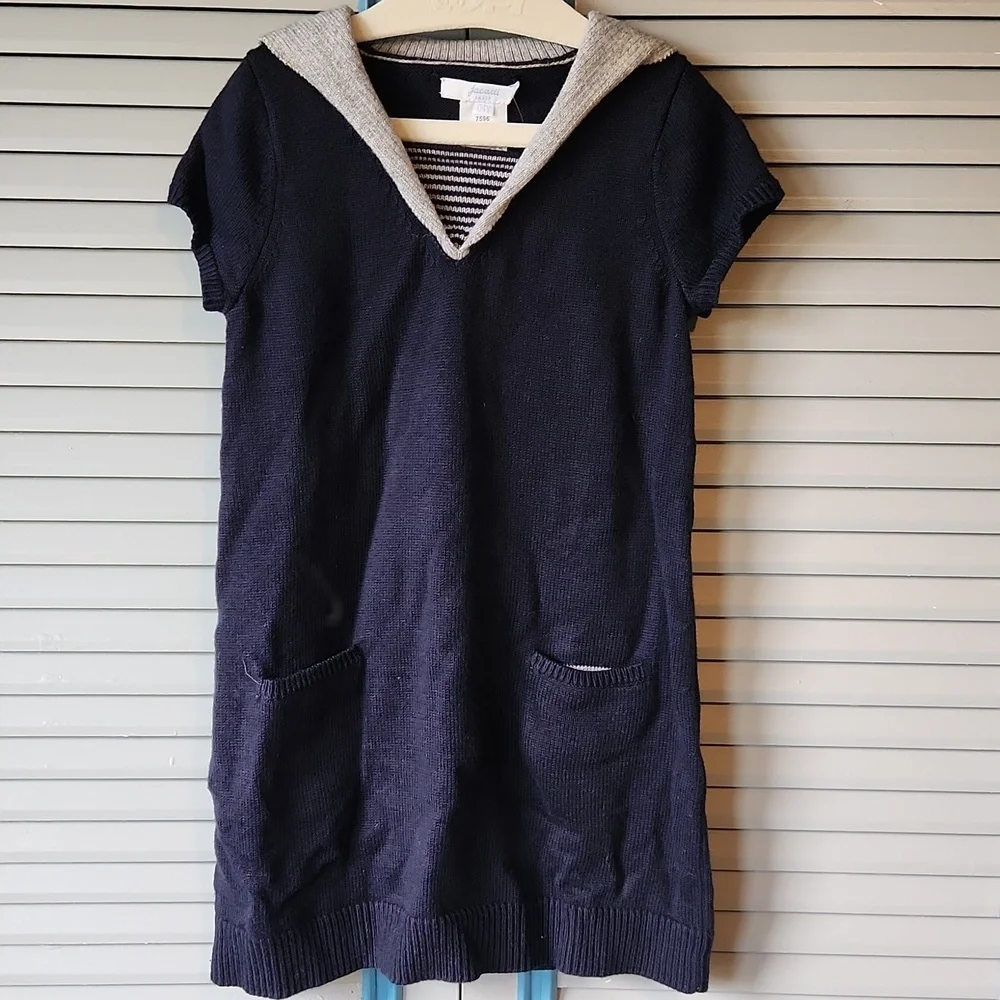 Jacadi Paris Navy & Grey Dress